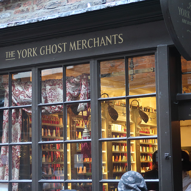 The York Ghost Merchants' shop window