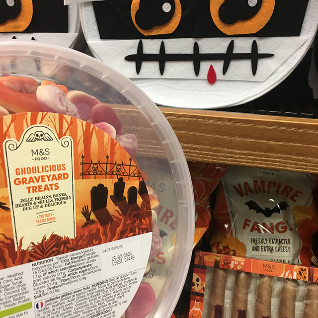 Halloween sweets at Marks & Spencer