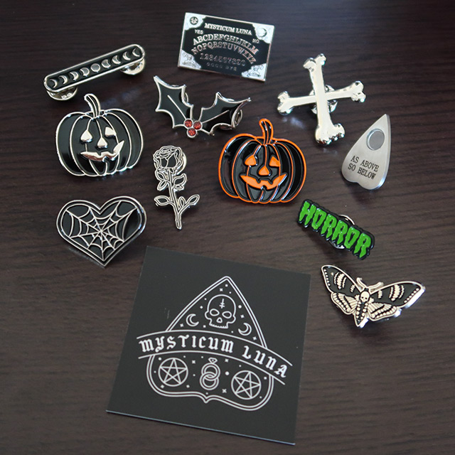 Gothic pins by Mysticum Luna