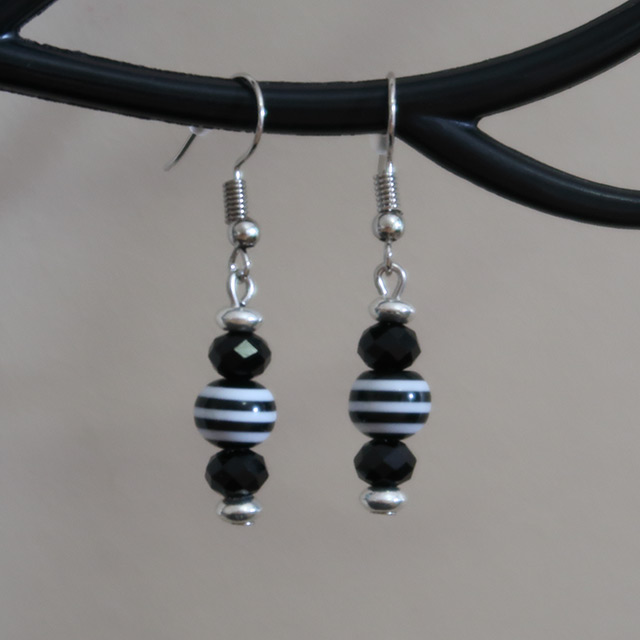 Earrings to match the Striped necklace